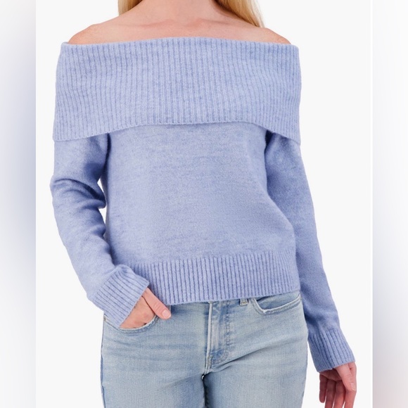 Lucky Brand Sweaters - Lucky Brand Off Shoulder Sweater Size Large Light Blue